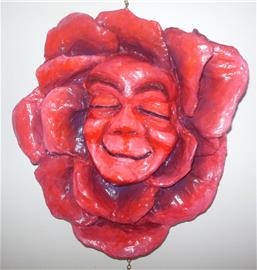 Růže - hlava na stěnu či dveře