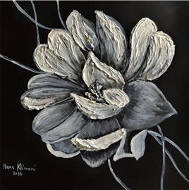 Černobílý květ